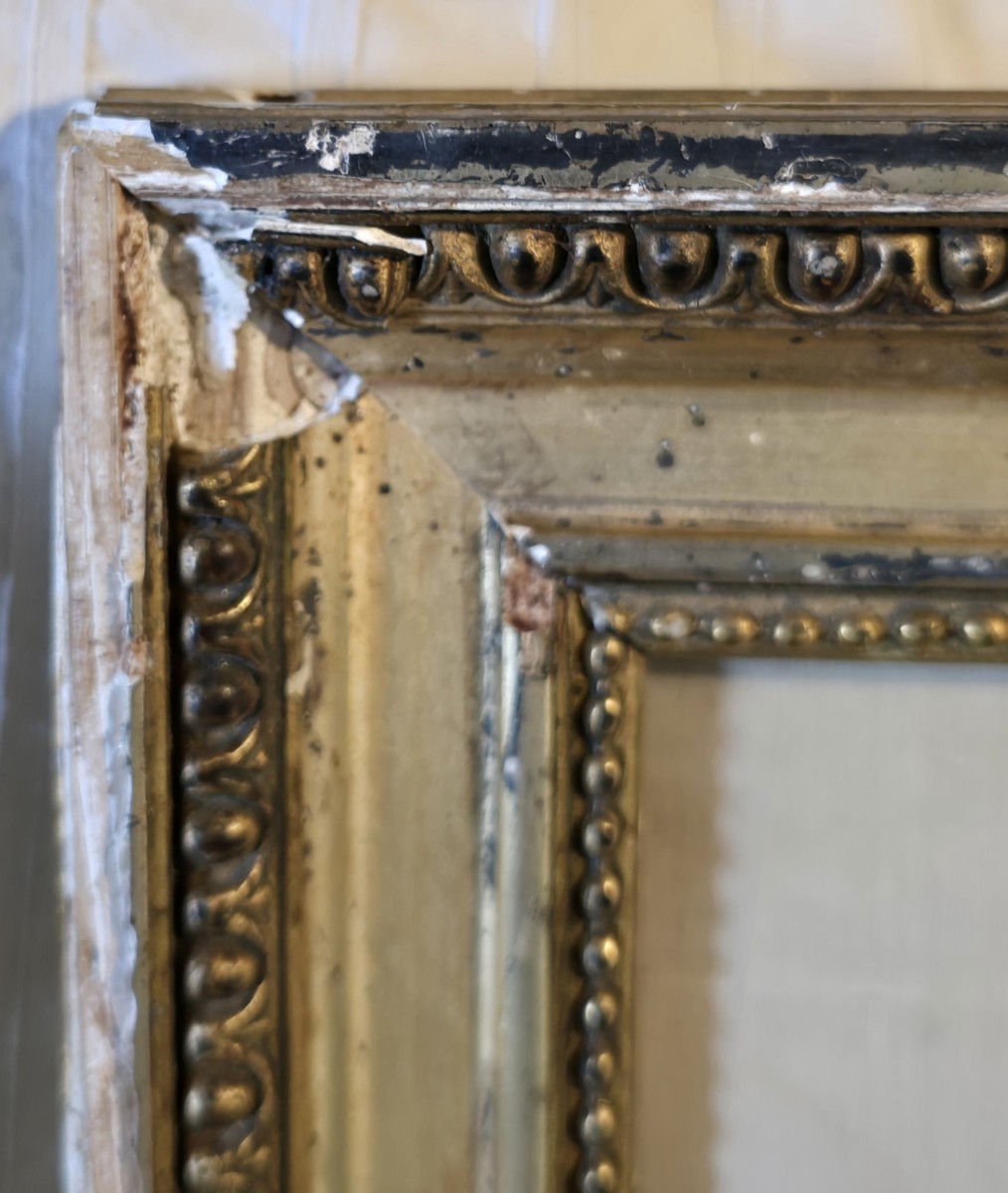 Early 19th-century Silk Thread Embroidery, Vase Of Flowers With Hens And Chicks.-photo-5