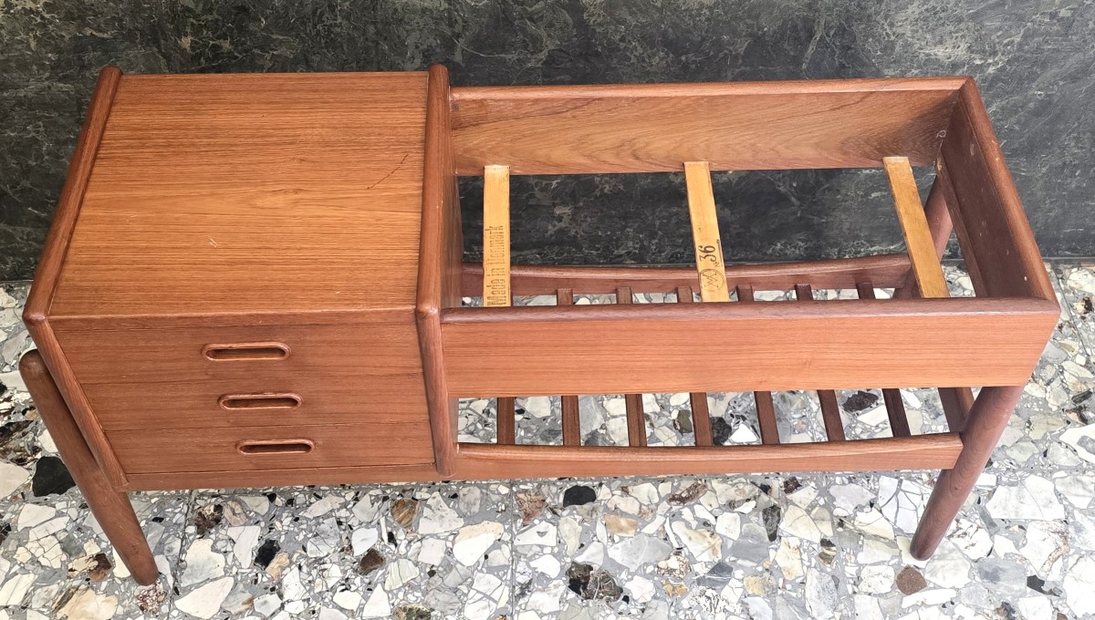 Danish Teak Planter Side Table By Arne Wahl Iversen, 1960s-photo-3