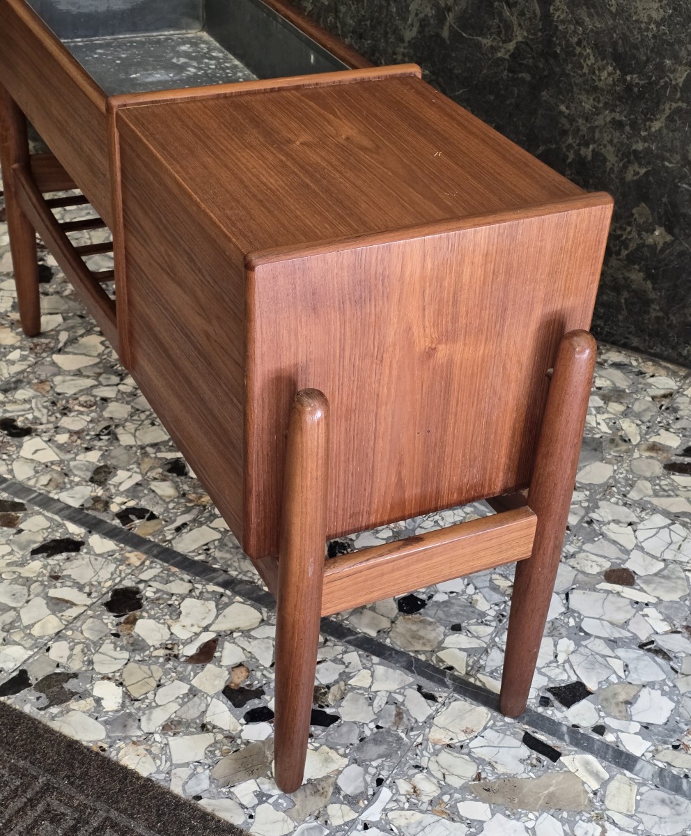 Danish Teak Planter Side Table By Arne Wahl Iversen, 1960s-photo-2