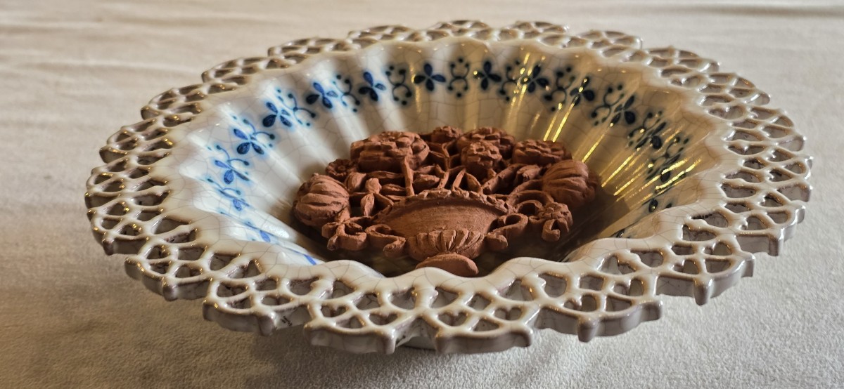 ancienne assiette artistique en faïence italienne – Santo Stefano di Camastra, Sicile-photo-2