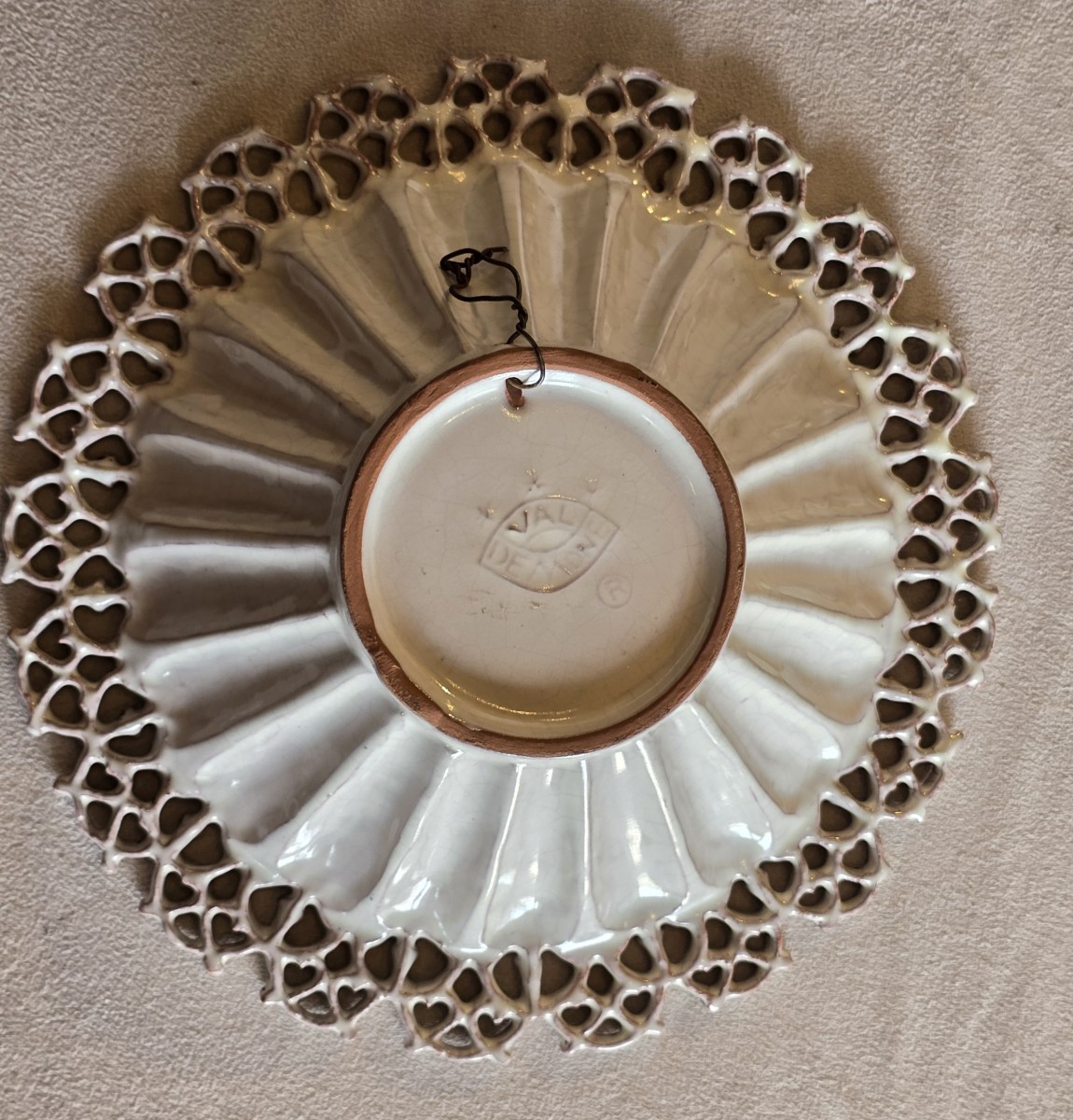  ancienne assiette artistique en faïence italienne – Santo Stefano di Camastra, Sicile-photo-3