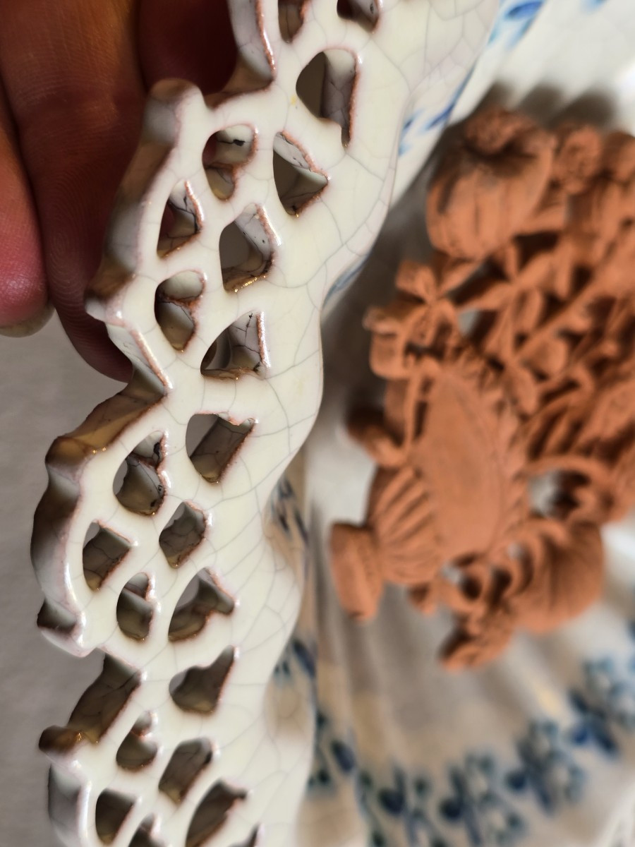  ancienne assiette artistique en faïence italienne – Santo Stefano di Camastra, Sicile-photo-3