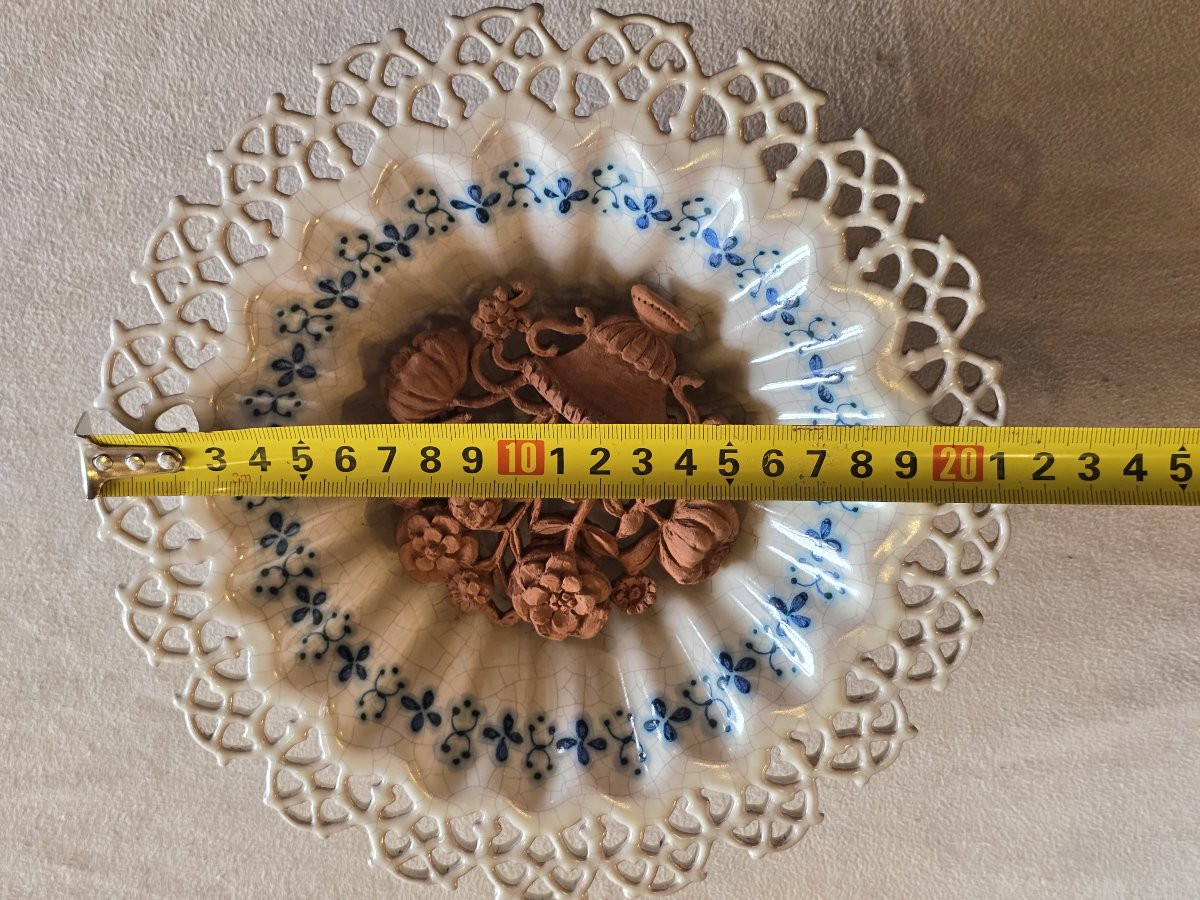  ancienne assiette artistique en faïence italienne – Santo Stefano di Camastra, Sicile-photo-4