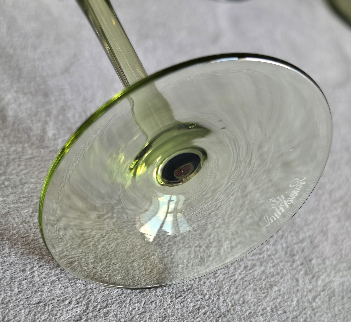 Série de six flûtes à champagne en cristal, Rosenthal modèle Papyrus-photo-3