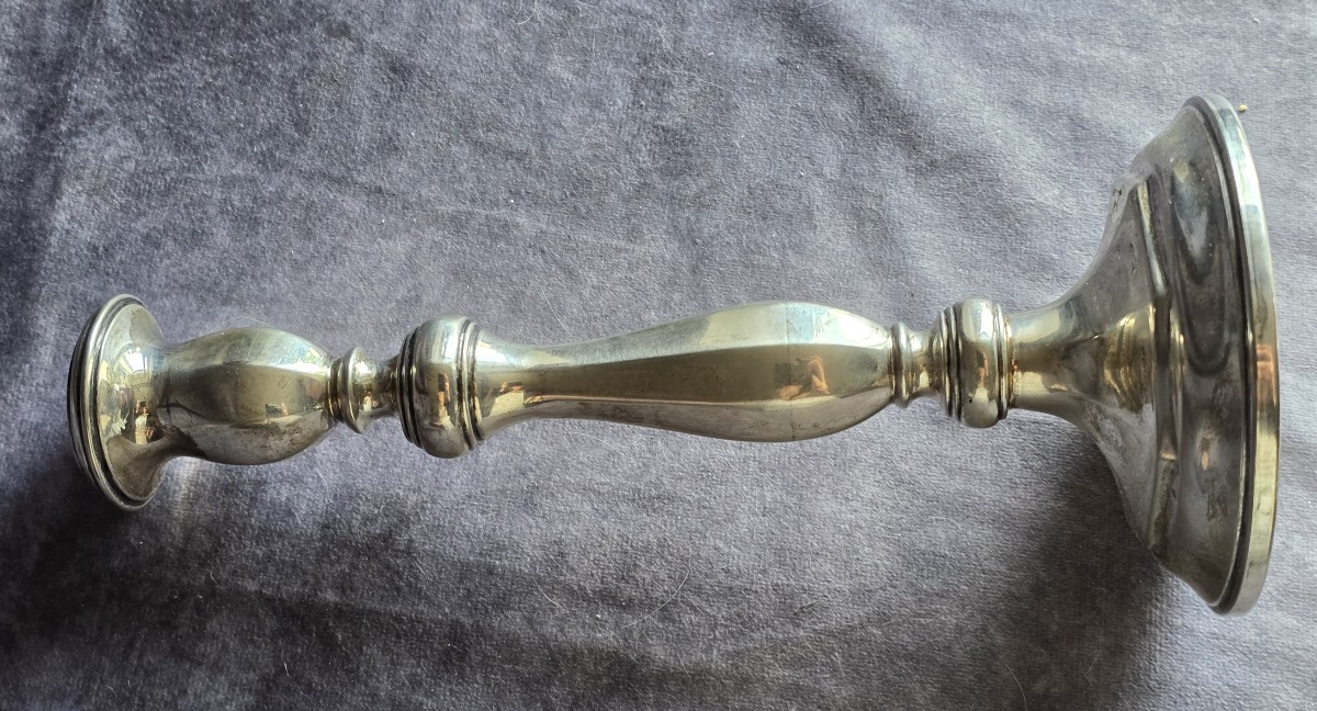 Flambeau en argent, Italie, milieu du XXᵉ siècle 150 grammes-photo-2