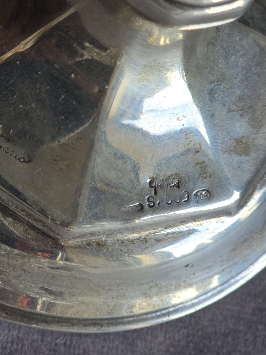 Flambeau en argent, Italie, milieu du XXᵉ siècle 150 grammes-photo-1