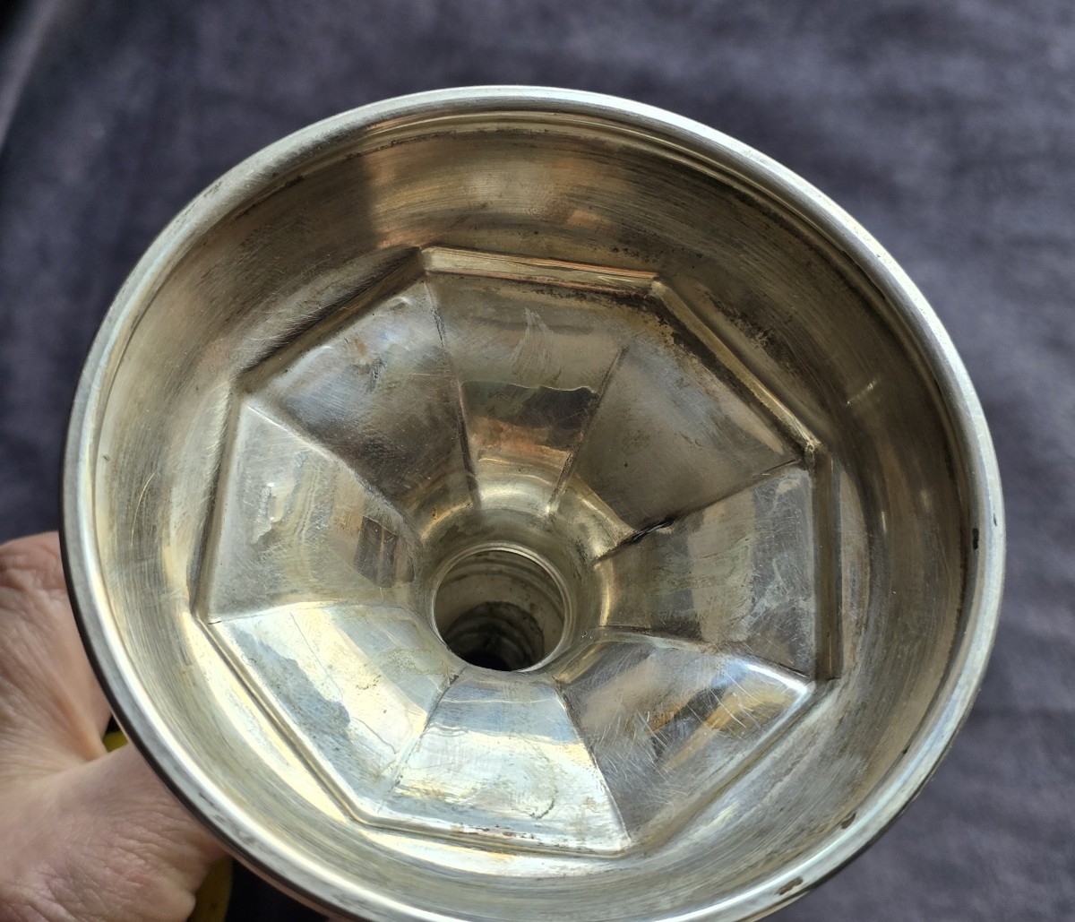 Flambeau en argent, Italie, milieu du XXᵉ siècle 150 grammes-photo-2