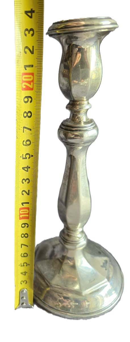 Flambeau en argent, Italie, milieu du XXᵉ siècle 150 grammes-photo-4