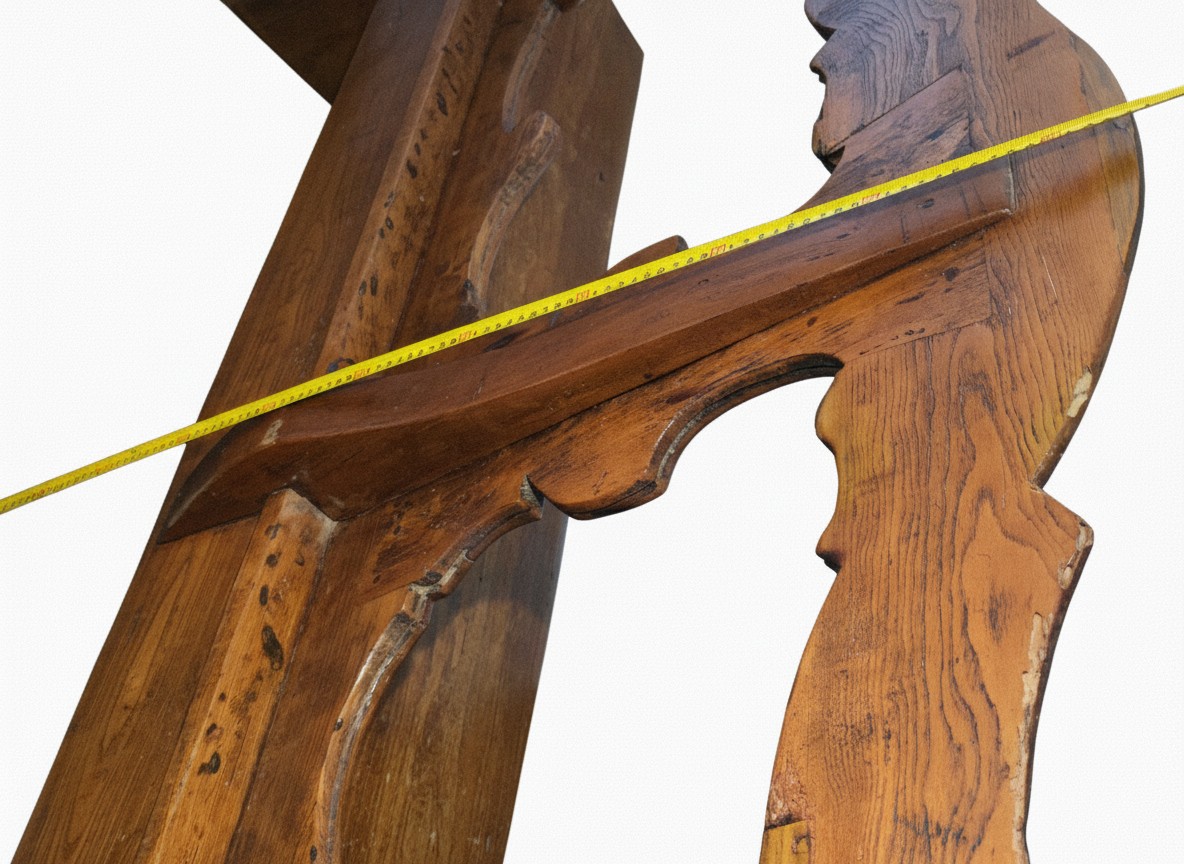 Banc ancien en orme massif, Italie du Nord, XVIIIᵉ siècle-photo-3