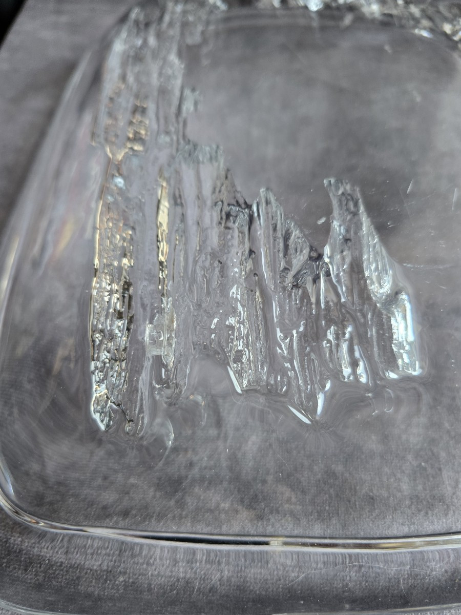 Crystal Catchall Bowl, Daum, France. Circa 1970-photo-2