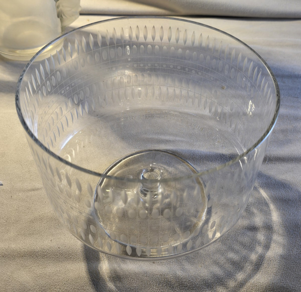 Crystal Fruit Bowl, Scandinavian Design, Circa 1960–1970-photo-1
