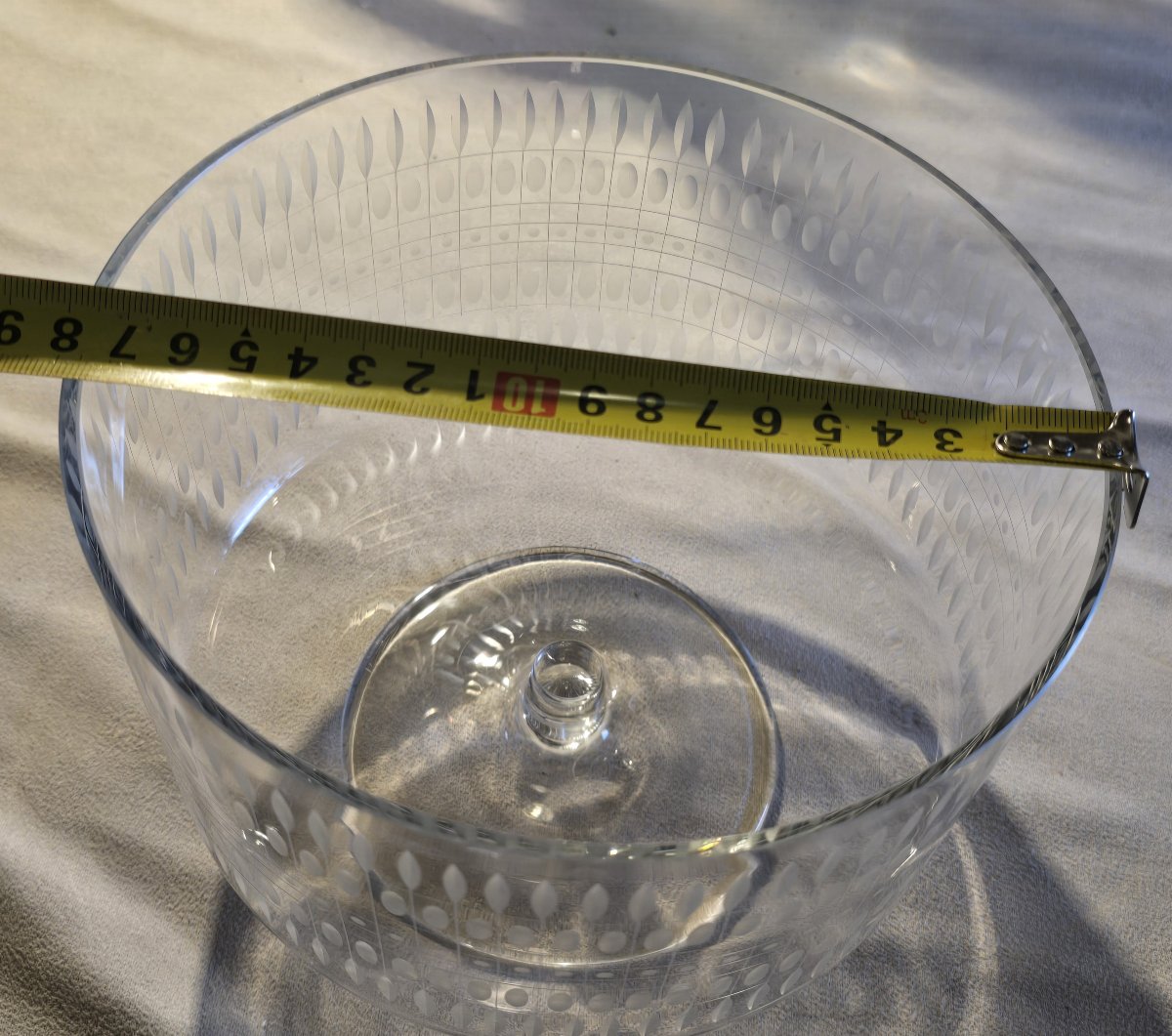 Crystal Fruit Bowl, Scandinavian Design, Circa 1960–1970-photo-2