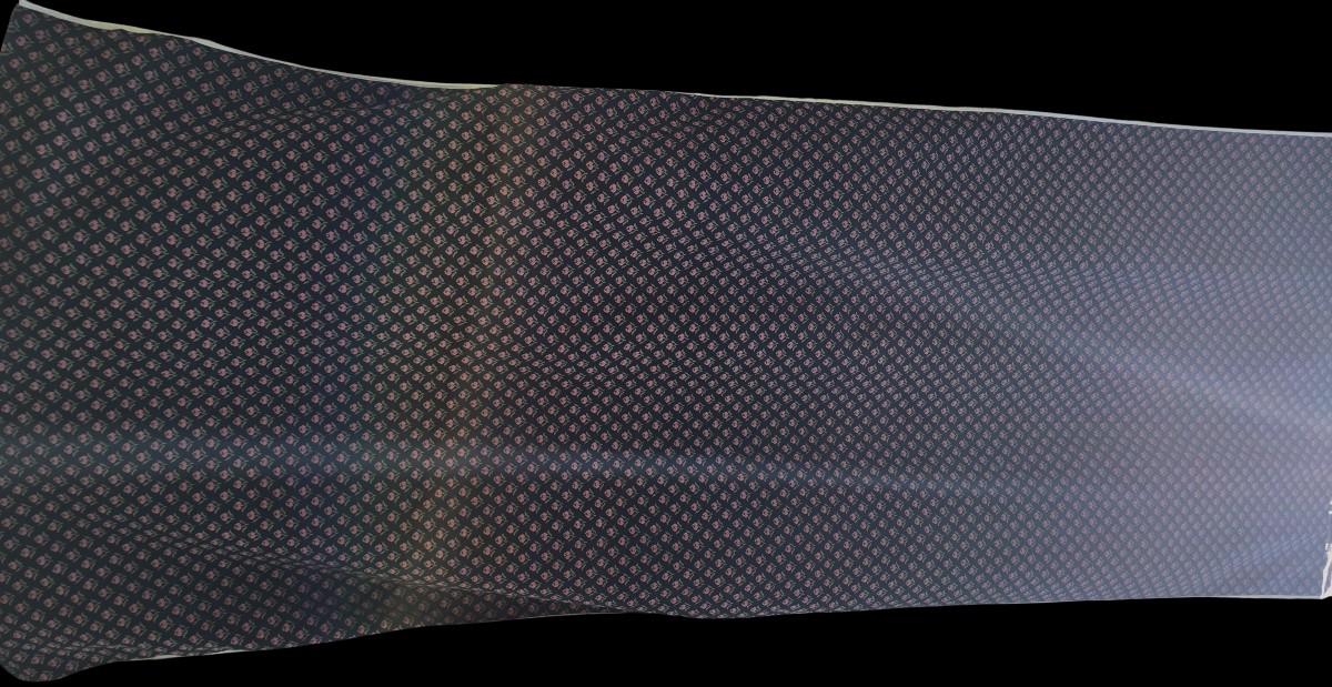Roll Of Upholstery Fabric, 780 Cm, Jacquard épinglé With Small-stitch Embroidery Effect – 1960s-photo-2