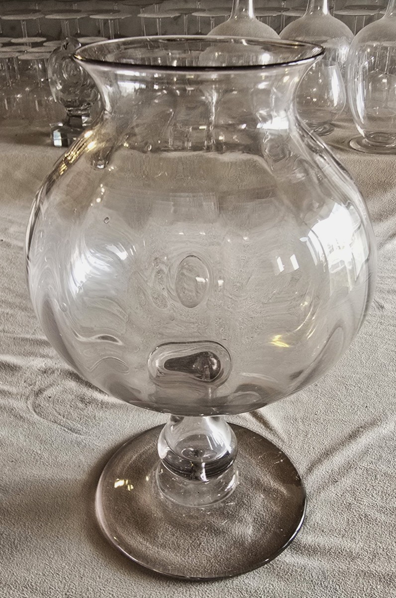 Antique Blown-glass Container For Leeches, 19th Century-photo-1