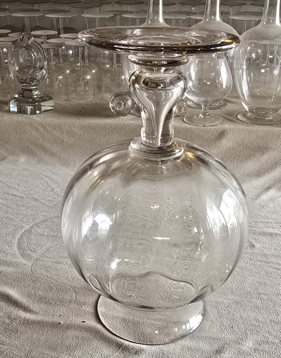 Antique Blown-glass Container For Leeches, 19th Century-photo-2