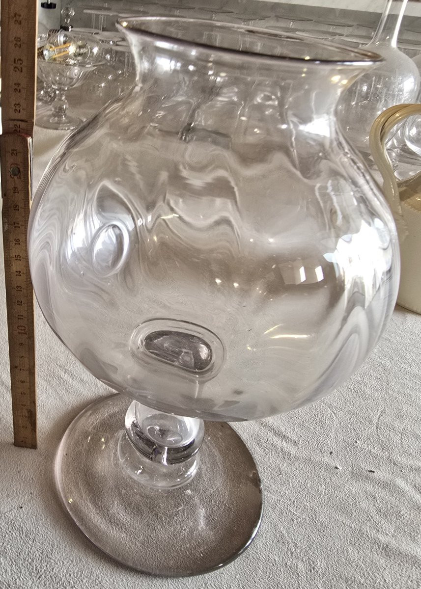 Antique Blown-glass Container For Leeches, 19th Century-photo-4