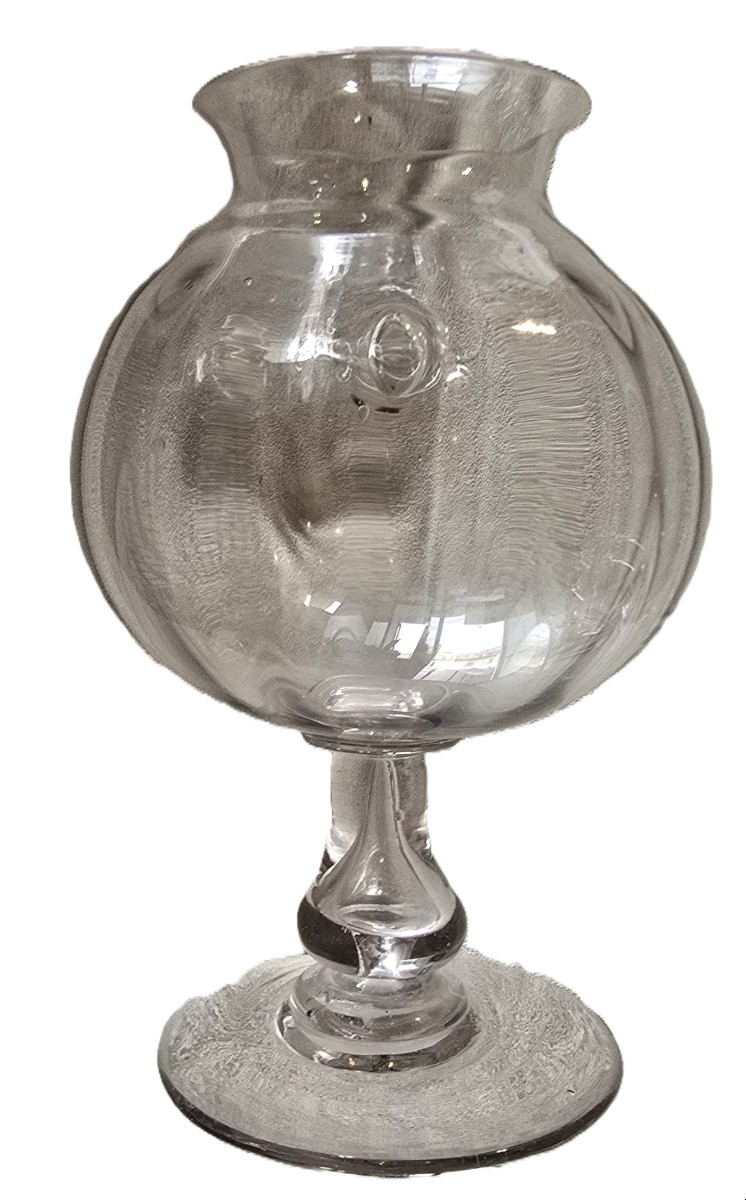 Antique Blown-glass Container For Leeches, 19th Century