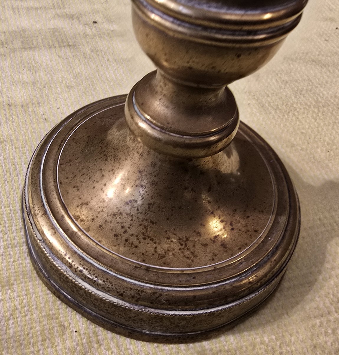 ancienne lampe à huile en  laiton, Italie vers 1880  -photo-2