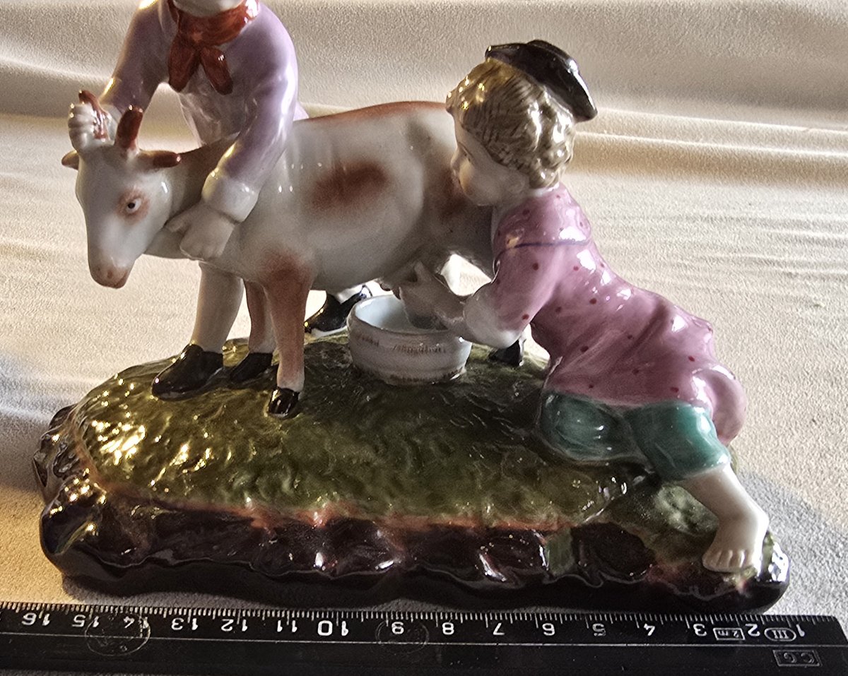 Pair Of Meissen Porcelain Figurines With Pastoral Themes, 20th Century-photo-7