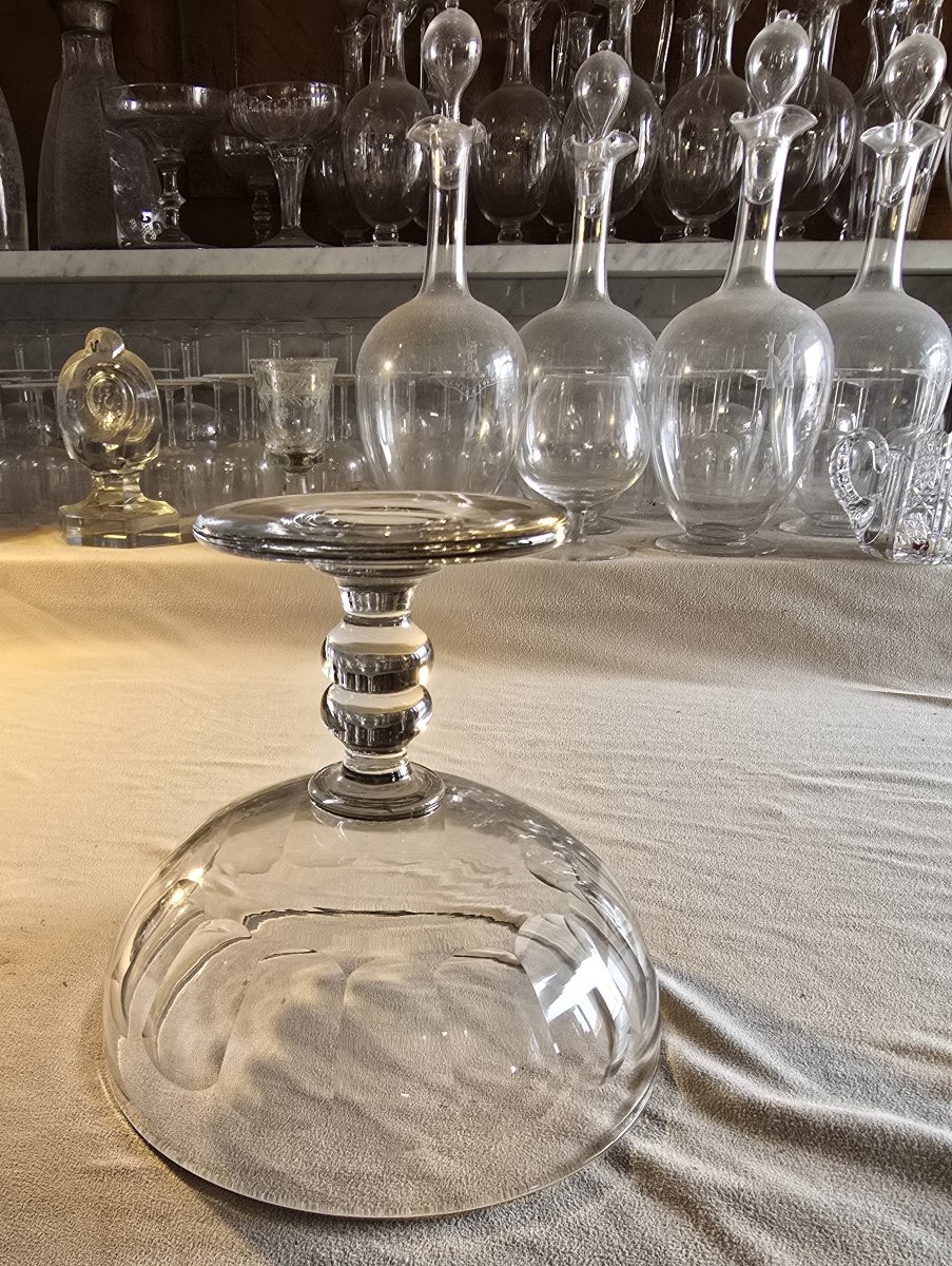 Paire de coupes à fruits en cristal, Baccarat, modèle Clermont, début XXᵉ siècle-photo-2