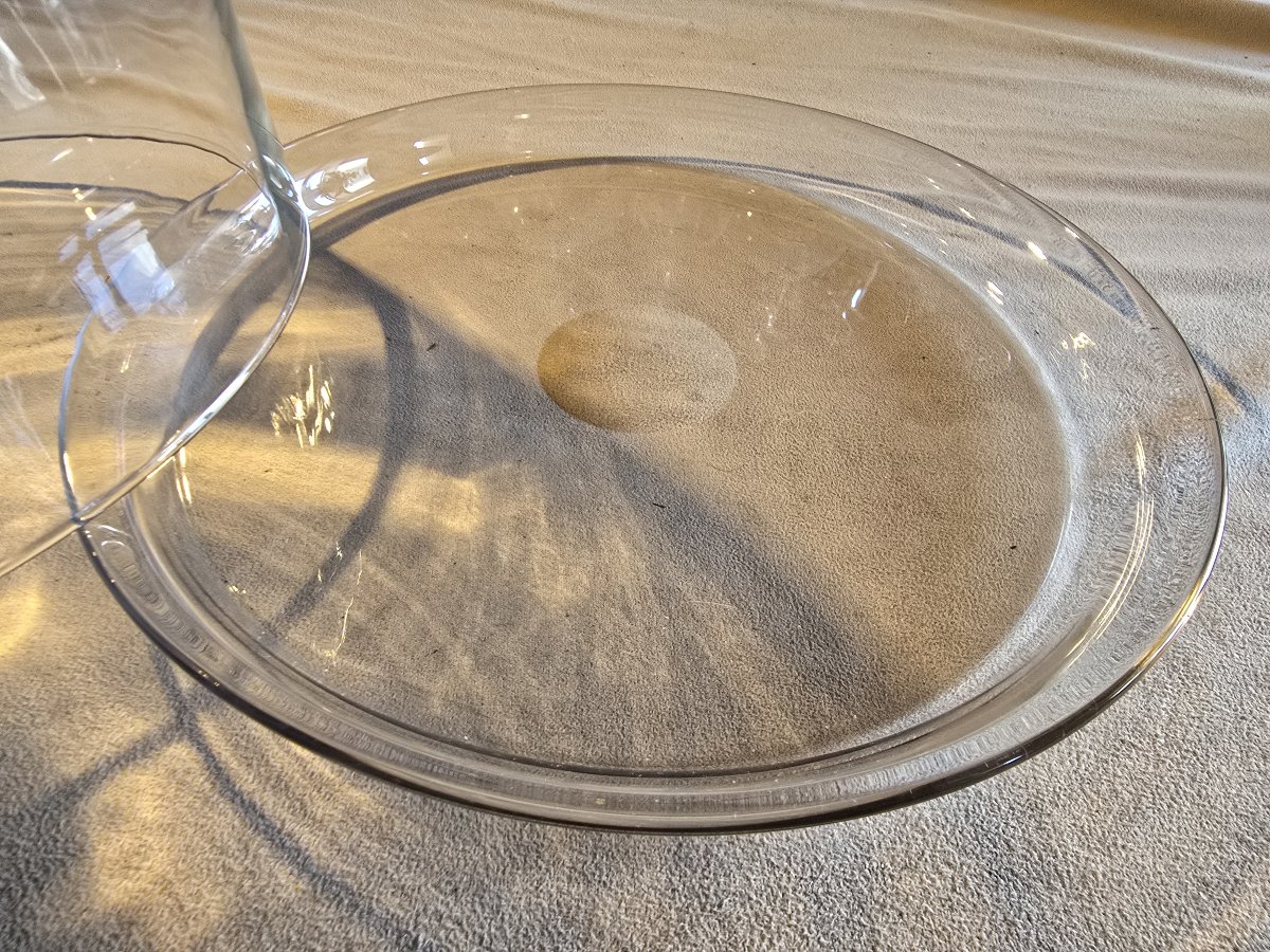 Antique Blown-glass Cheese Dome-photo-4