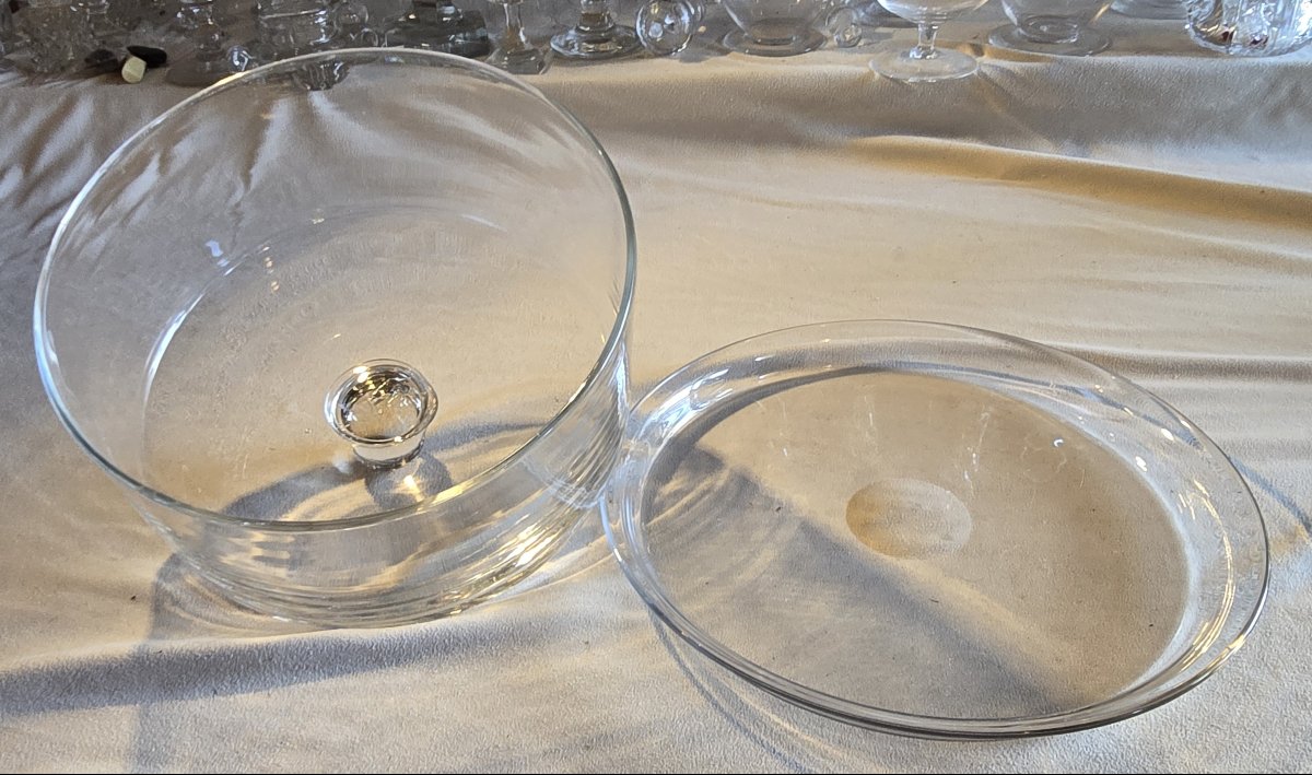 Antique Blown-glass Cheese Dome-photo-2
