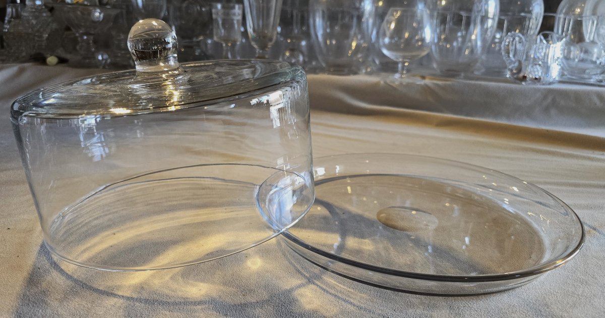 Antique Blown-glass Cheese Dome