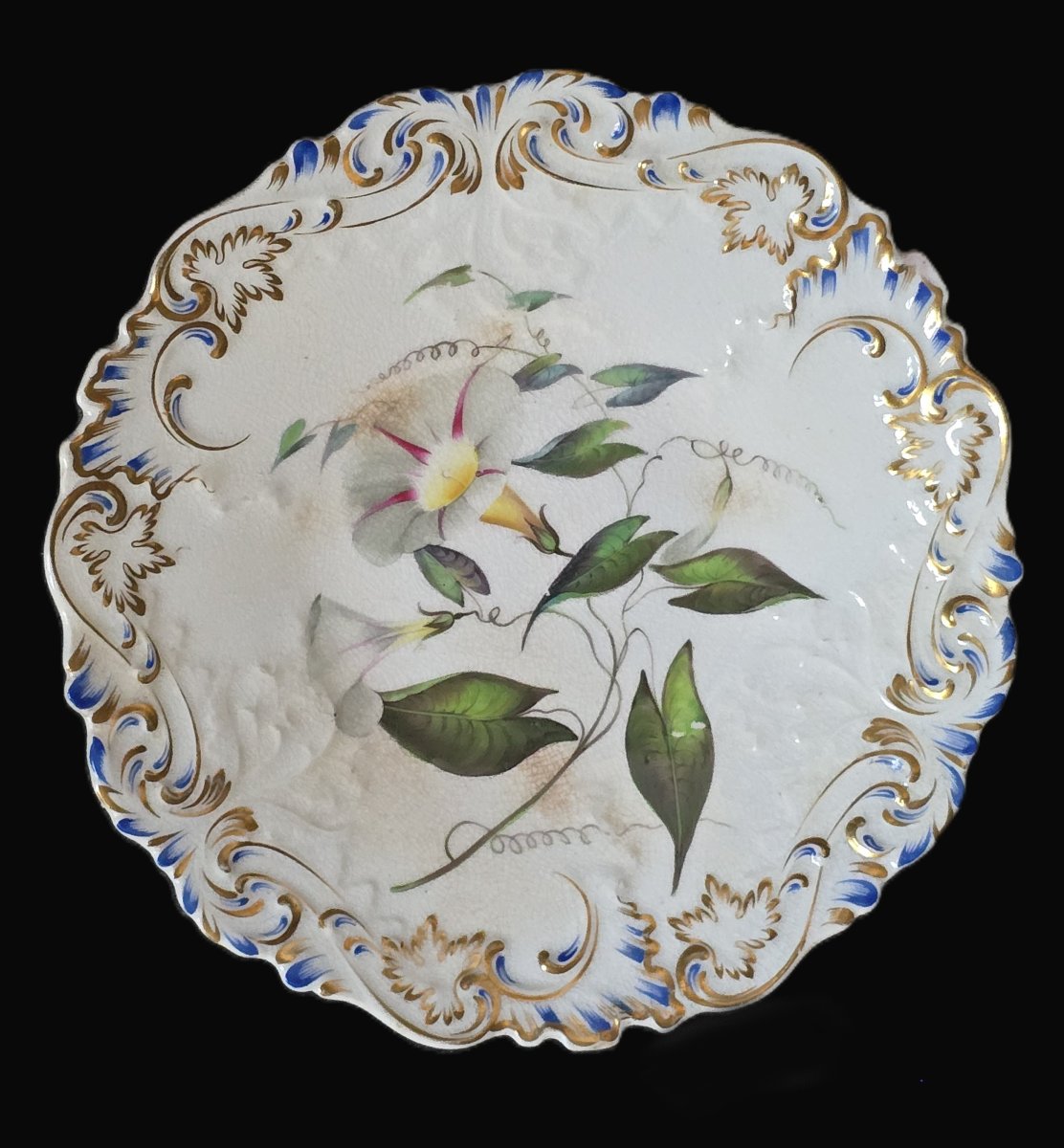 Hand-painted 19th-century English Plate-photo-2