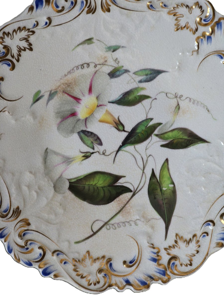 Hand-painted 19th-century English Plate-photo-3