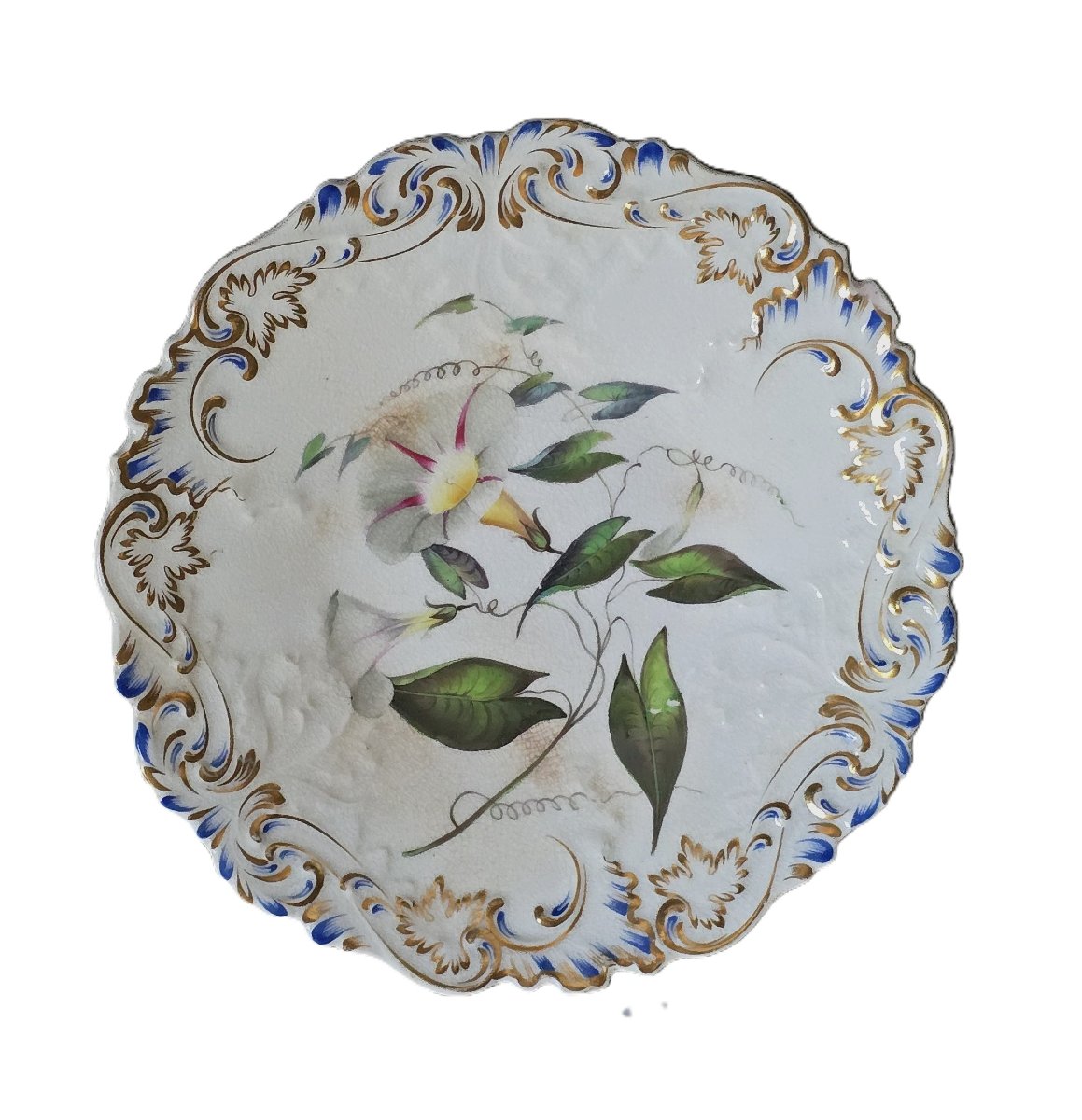 Hand-painted 19th-century English Plate