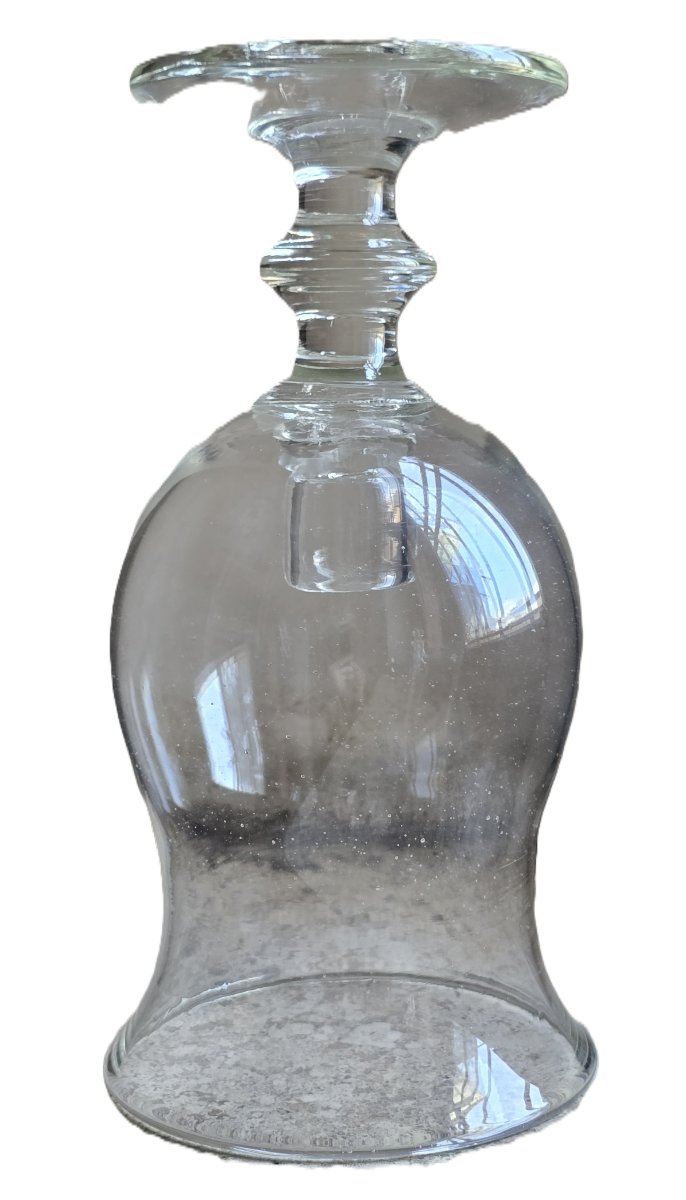 Ancien photophore en verre soufflé – XIXᵉ siècle-photo-2
