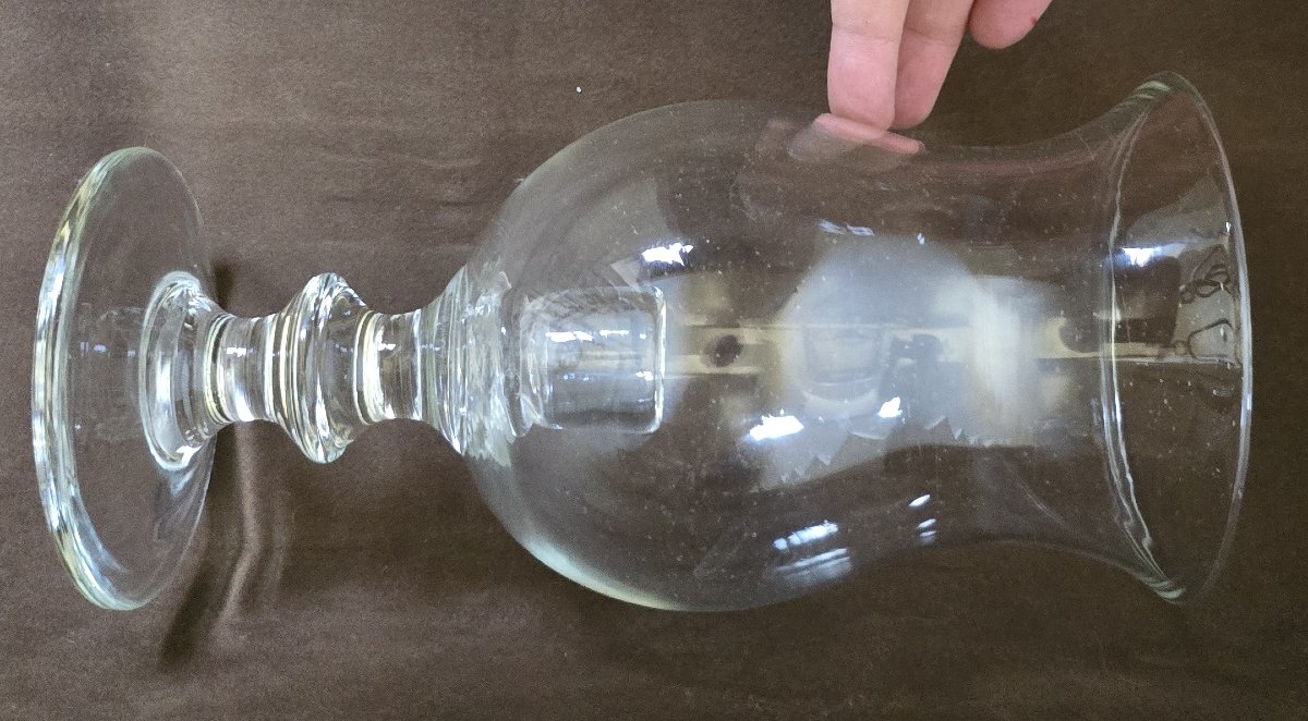 Ancien photophore en verre soufflé – XIXᵉ siècle-photo-3