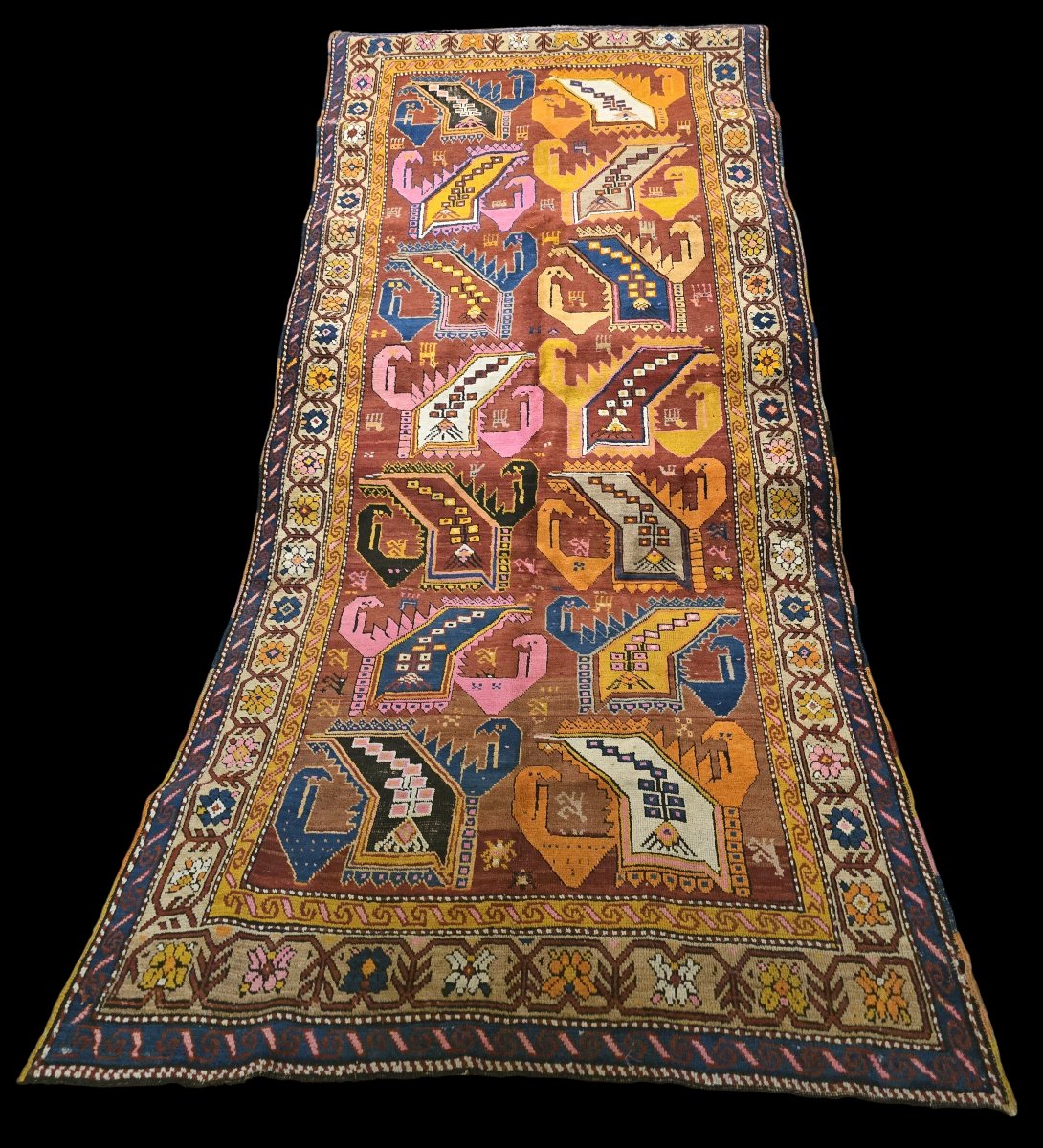 Antique Russian Caucasian Rug