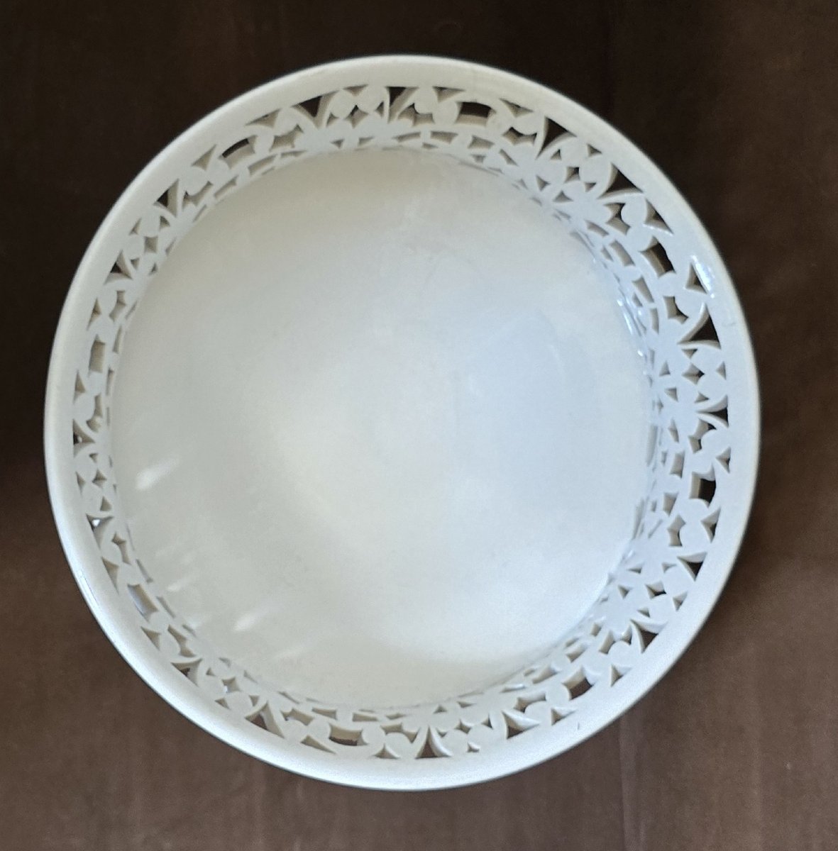 Antique Openwork Majolica Cake Stand, Ginori Manifattura Novecento, 1950–1970-photo-2
