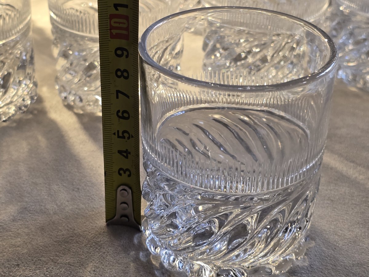 Ensemble 12 gobelets en cristal, modèle dit “SS” – Baccarat ou Saint‑Louis, époque Restauration-photo-4
