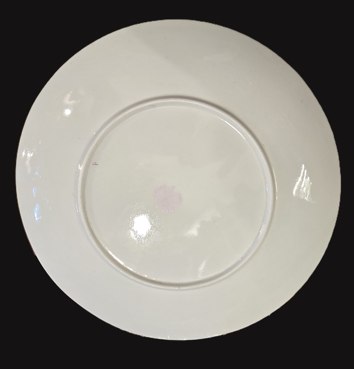 Old Antique Hand-painted Porcelain Plate, James Green & Nephew, London, 19th Century.-photo-2