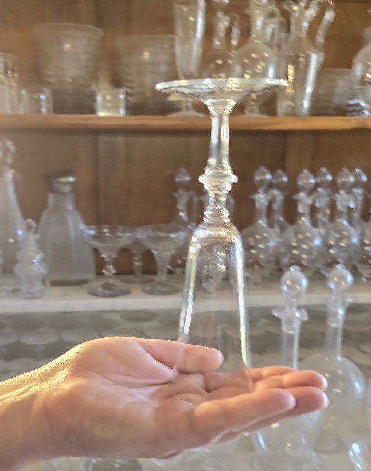 Set Of Six Moser Mozart Crystal Flutes, 1980–2000-photo-3