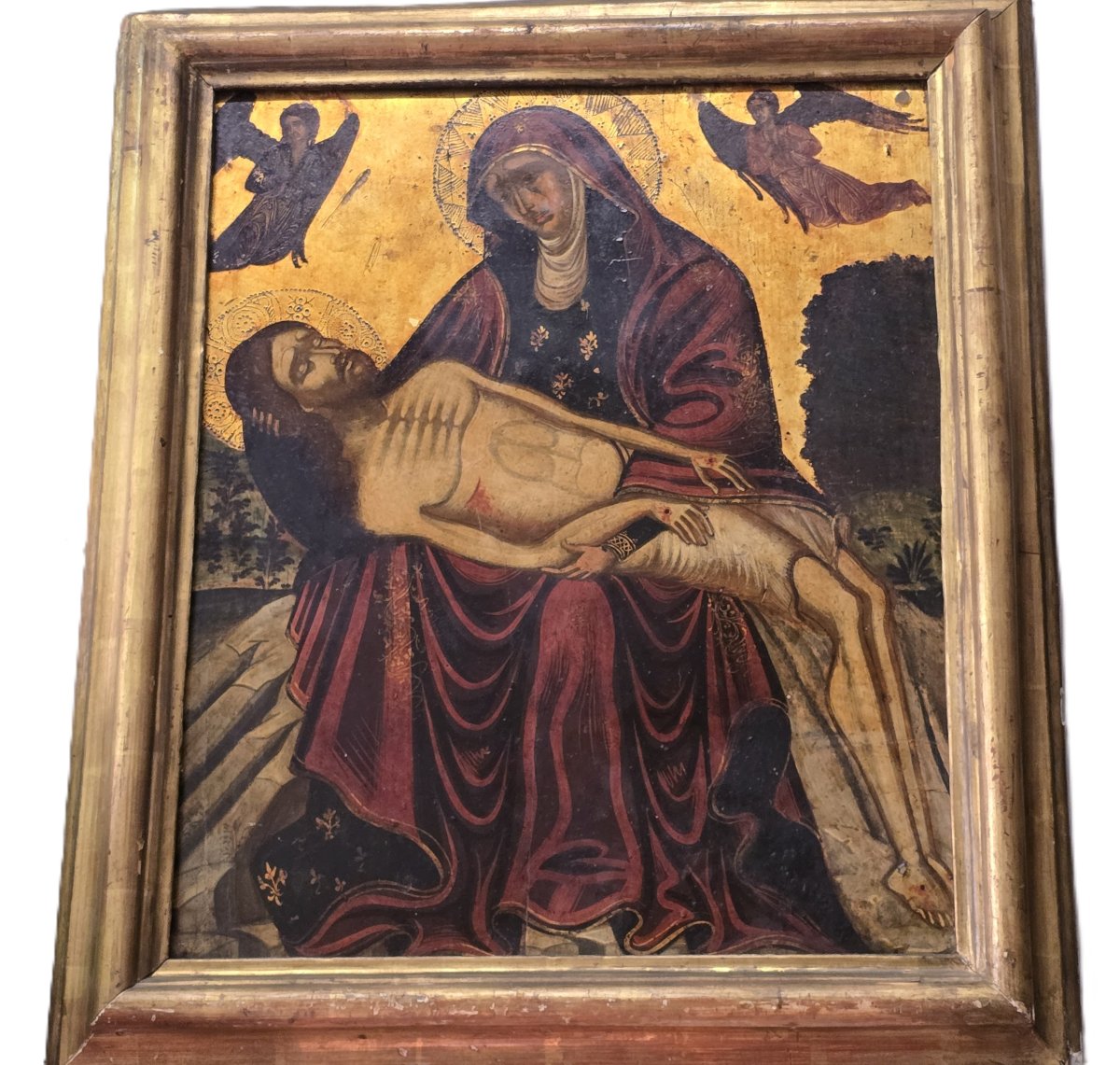 Icône vénéto‑crétoise de la Pietà,  fin XVIIᵉ – début XVIIIᵉ siècle