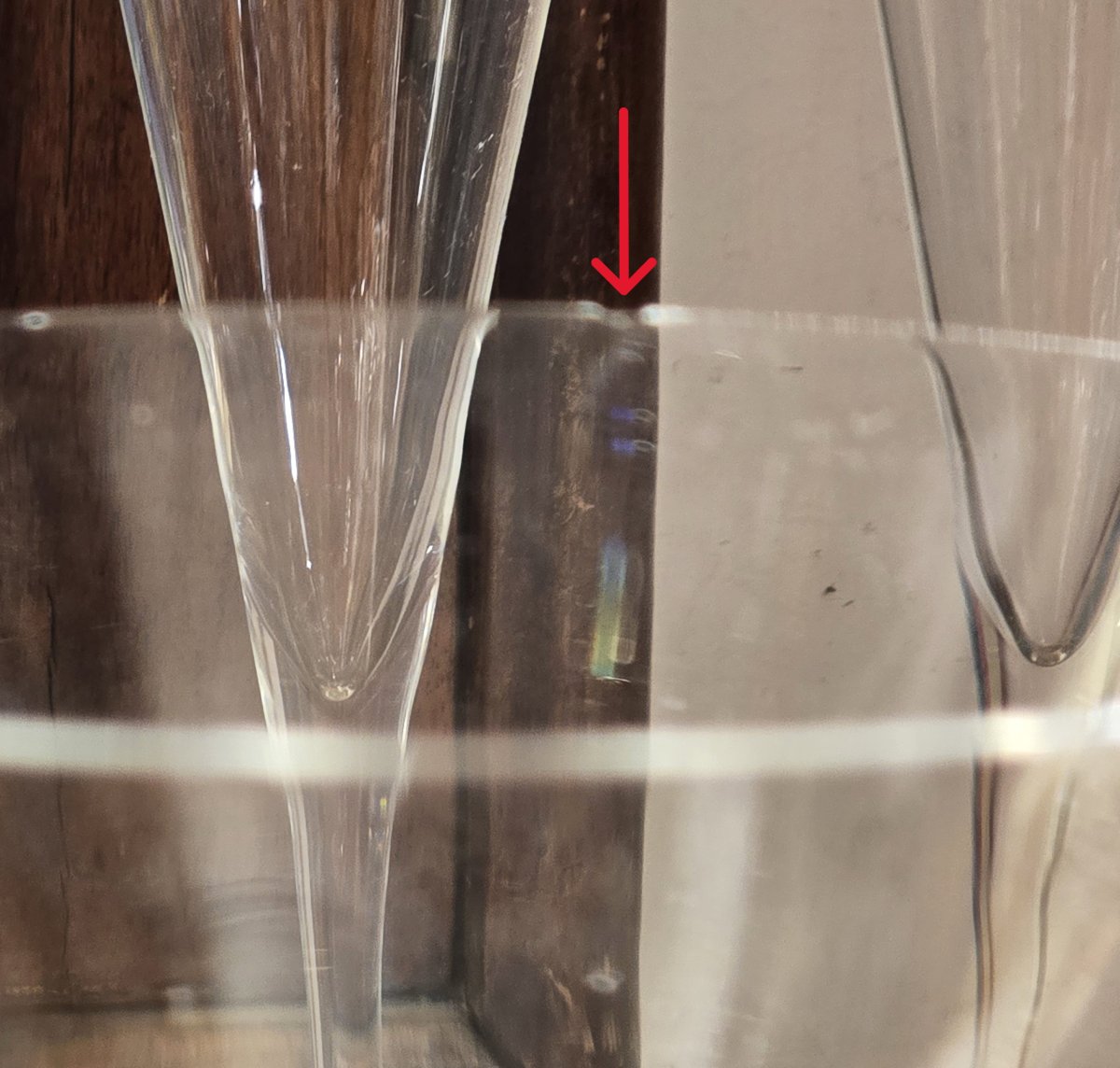 Service de verres en cristal – 38  pièces, ligne épurée, vers 1980-photo-7