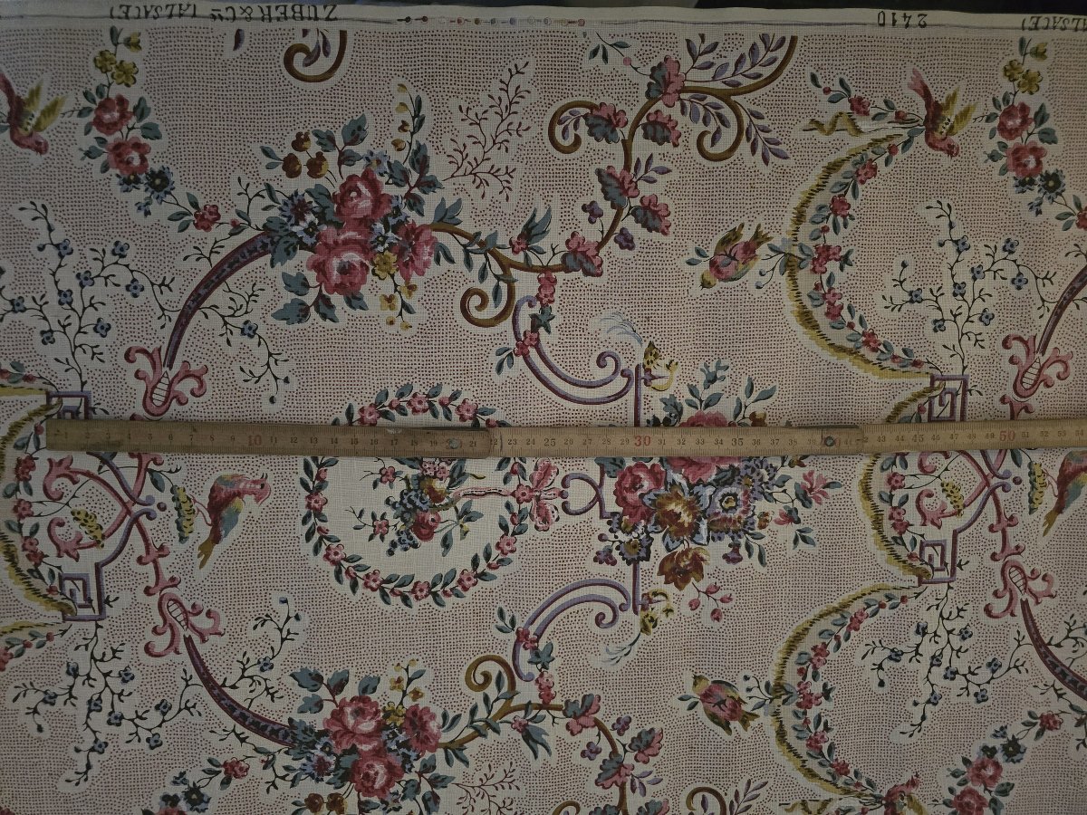 lot de lé 4 rouleaux de papier  peint Zuber &  Cie Alsace modèle 2410-photo-4