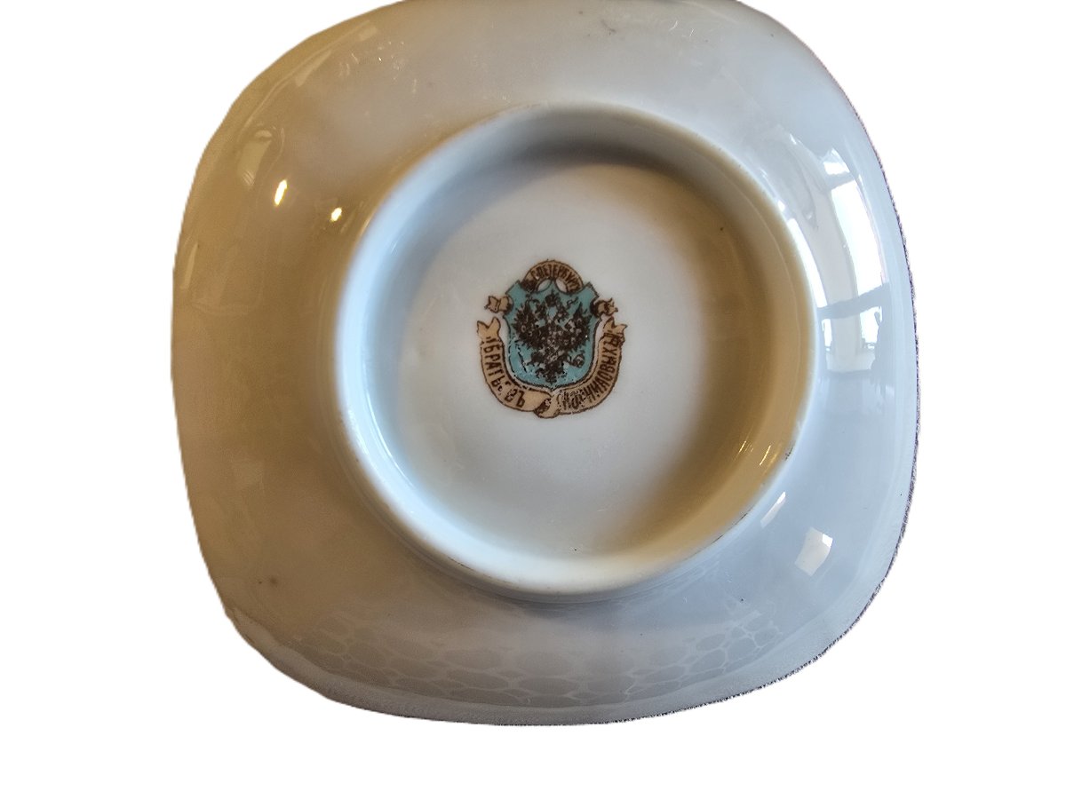  12 micro tasses  anciennes porcelaine  Kuznetsov, Russie  monogramme  couronne, vers 1890-1910-photo-4