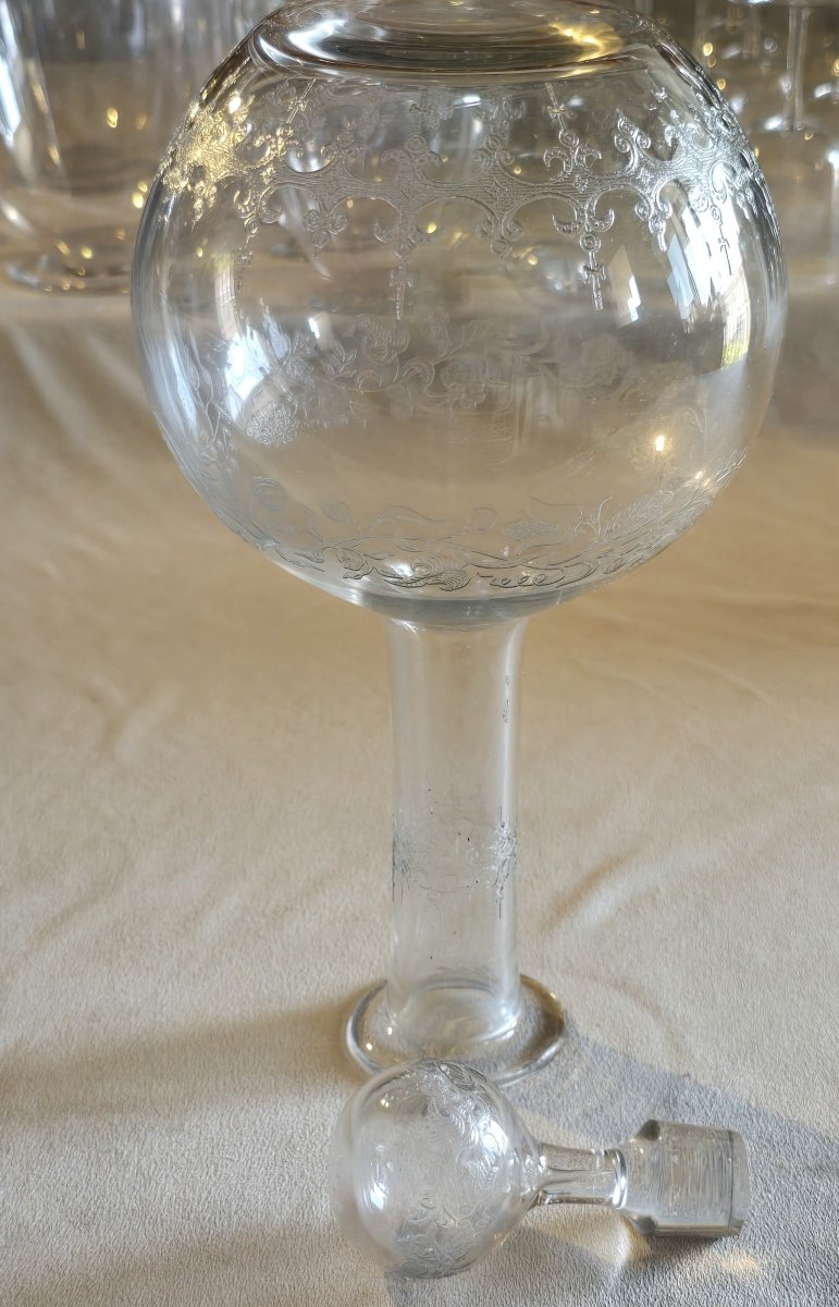 Antique Baccarat Crystal Decanter, Early 1900s-photo-1