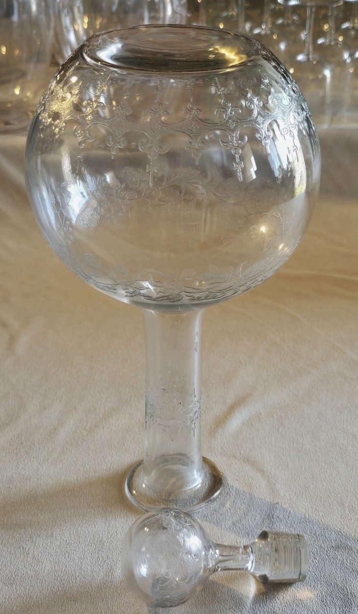 Antique Baccarat Crystal Decanter, Early 1900s-photo-4