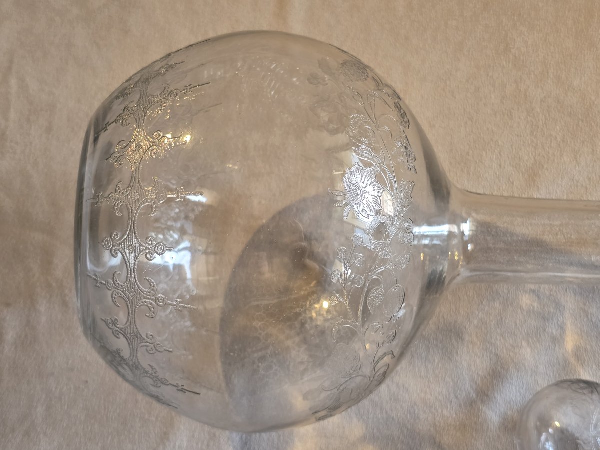 Antique Baccarat Crystal Decanter, Early 1900s-photo-5