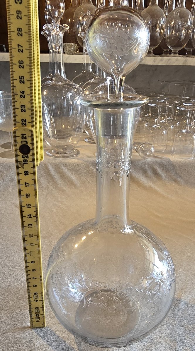 Antique Baccarat Crystal Decanter, Early 1900s-photo-7