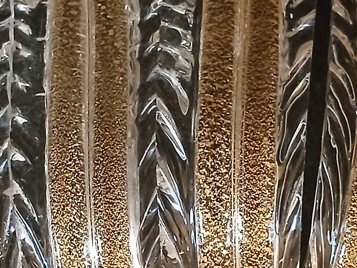 Ancien grand plafonnier verre soufflé Murano Barovier vers 1980-photo-3