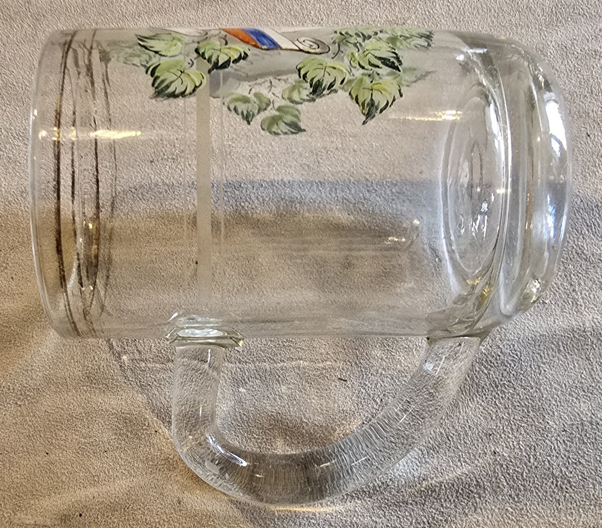 Antique Beer Mug Decorated With Enamel And Engraving, Late 19th Century-photo-4
