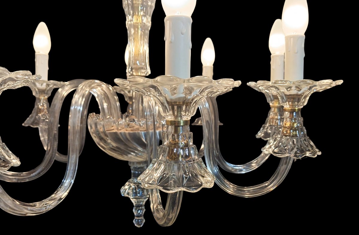 Italian Stained-glass Chandelier From The 1940s-photo-2
