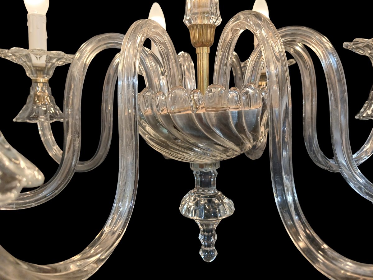 Italian Stained-glass Chandelier From The 1940s-photo-3