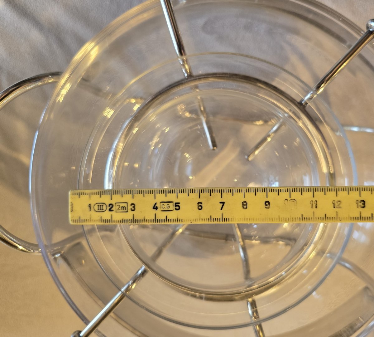 Silver-plated Metal Caviar Dish, Pm Italy, Circa 1980-photo-2